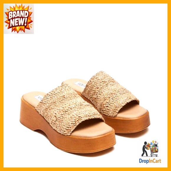 LFXJVY Wedge Heel Sandals For Women Platform Bohemian Style  Platform Wedge Sandals Slip On Espadrille Bohemian Summer Beach Casual